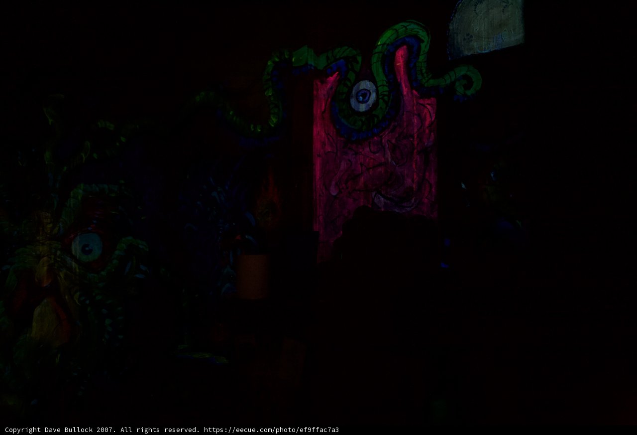 Neon Sign in the Dark