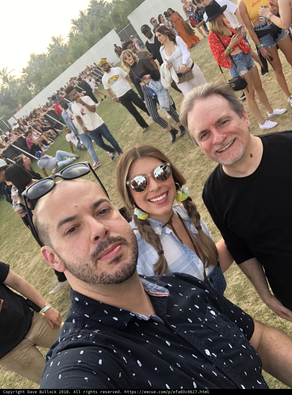 Selfie time at the outdoor event with Chrysti Ane, Michael R, and Lori S
