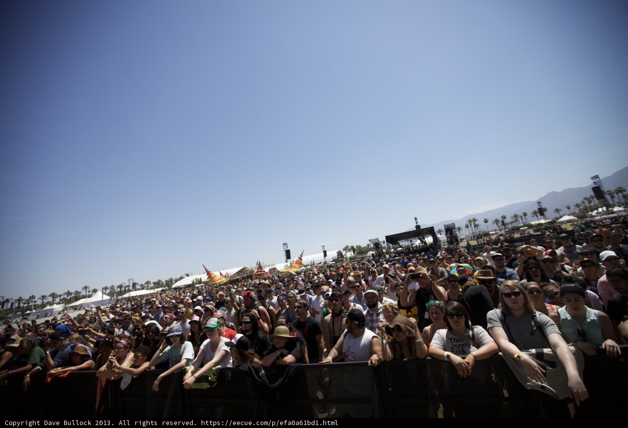 Coachella Crowds: Chuck Comeau Rocks Out Amidst 46 People