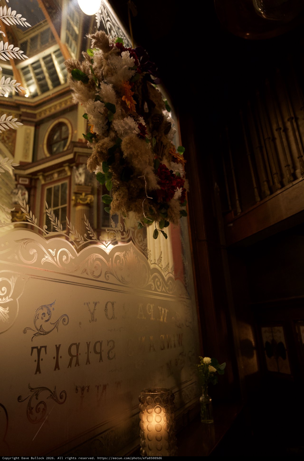 Orthodox Church Memorial with Dried Flowers and Iconography