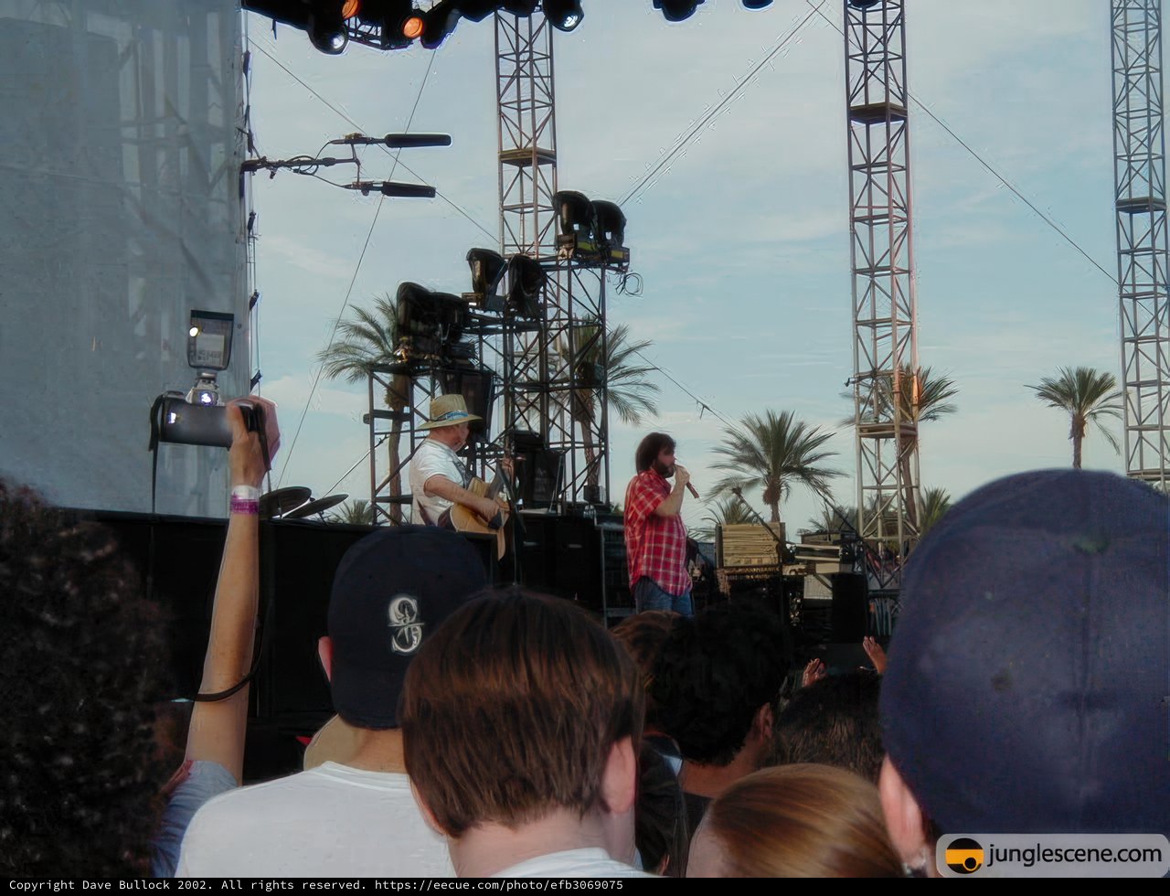 Coachella 2002 Concertgoers Watch their Favorite Band