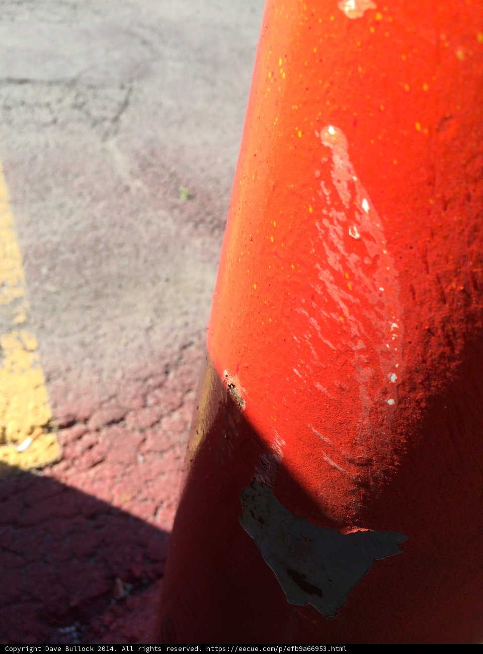 Red Handrail on the City's Tarmac