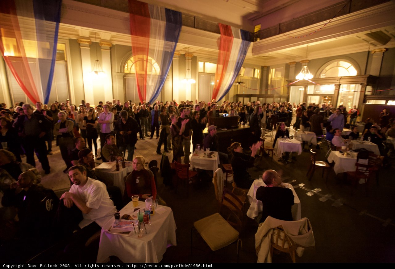 Election Day Crowds at the Local Restaurant