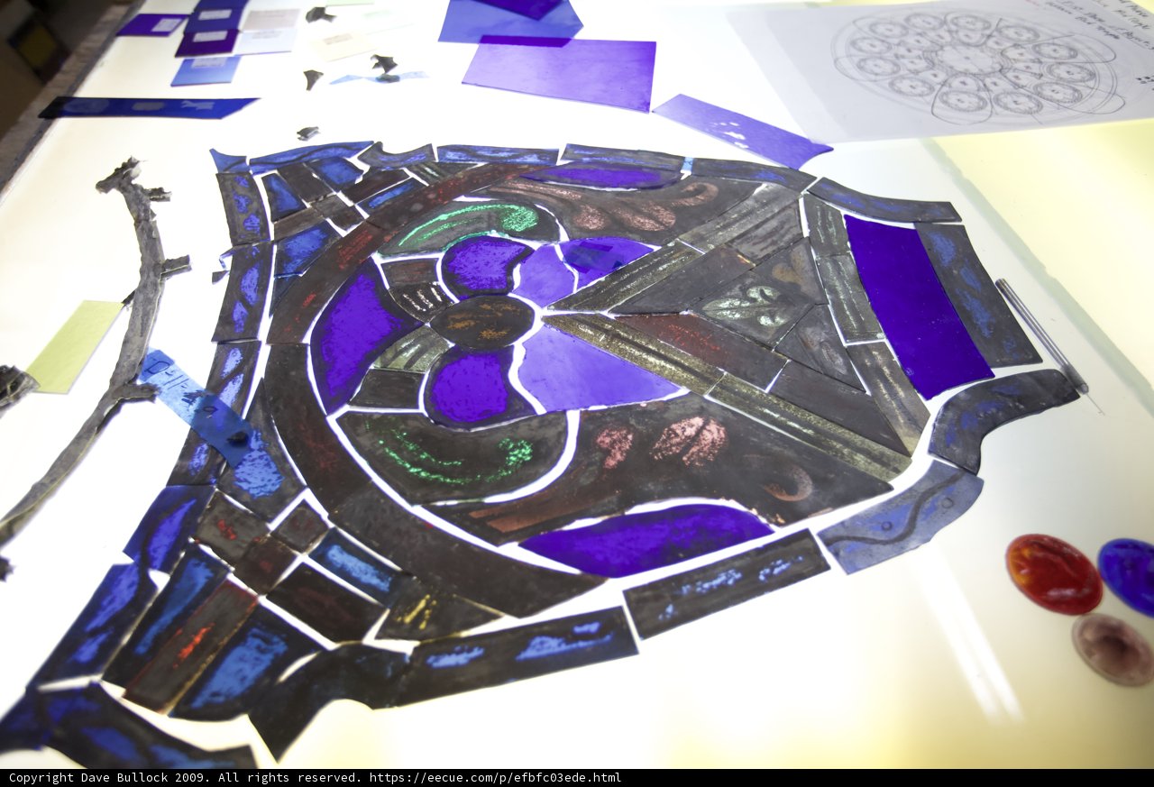 Modern Gemstone Stained Glass