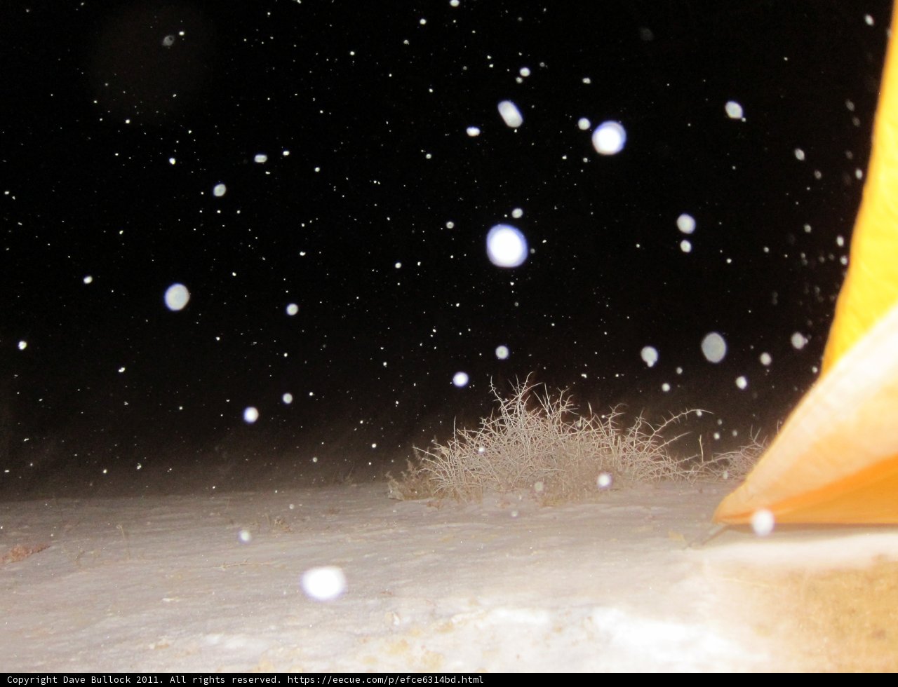 Winter Camping in a Blizzard
