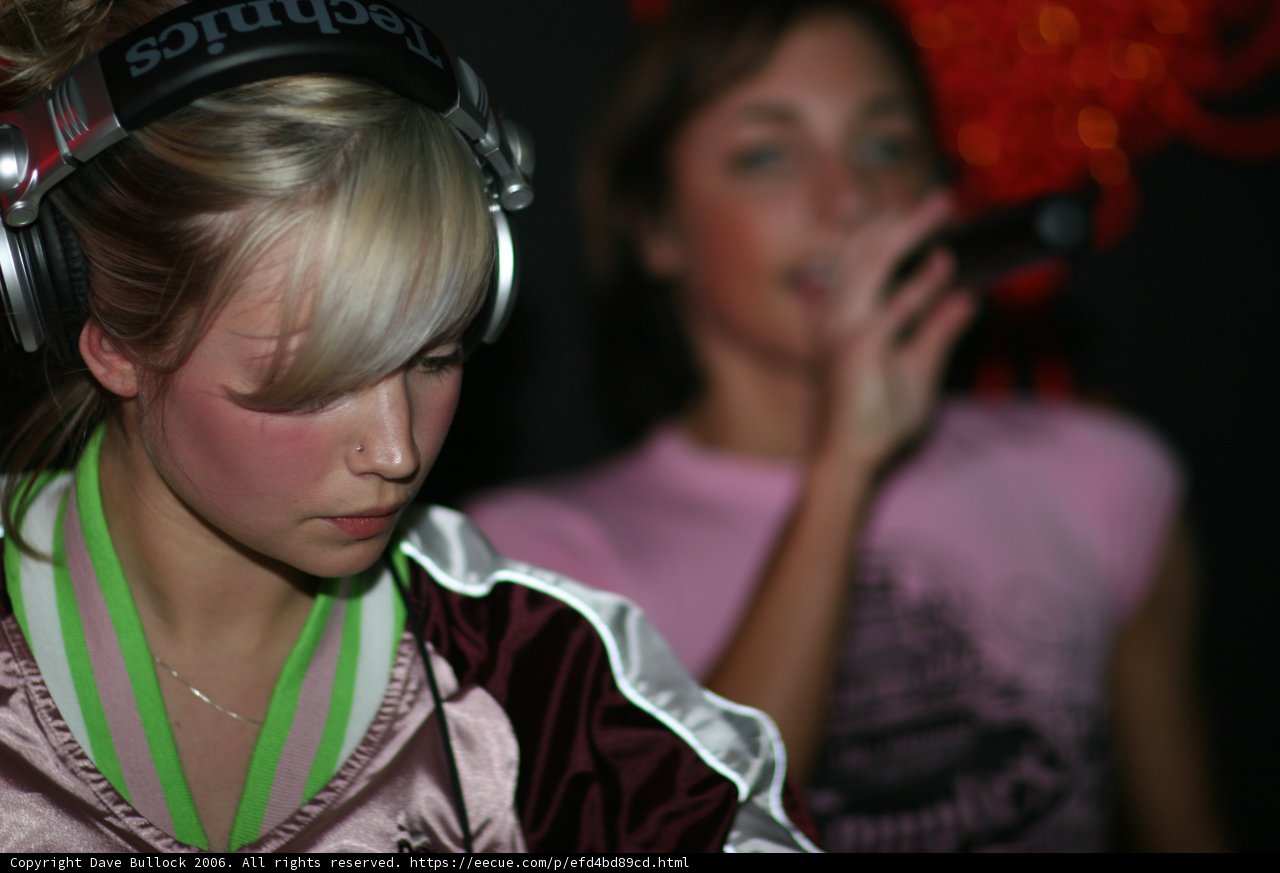Pink Jacket and Headphones