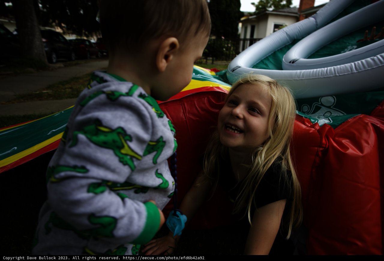 Bouncy Castle Fun at Cam's Grad Party