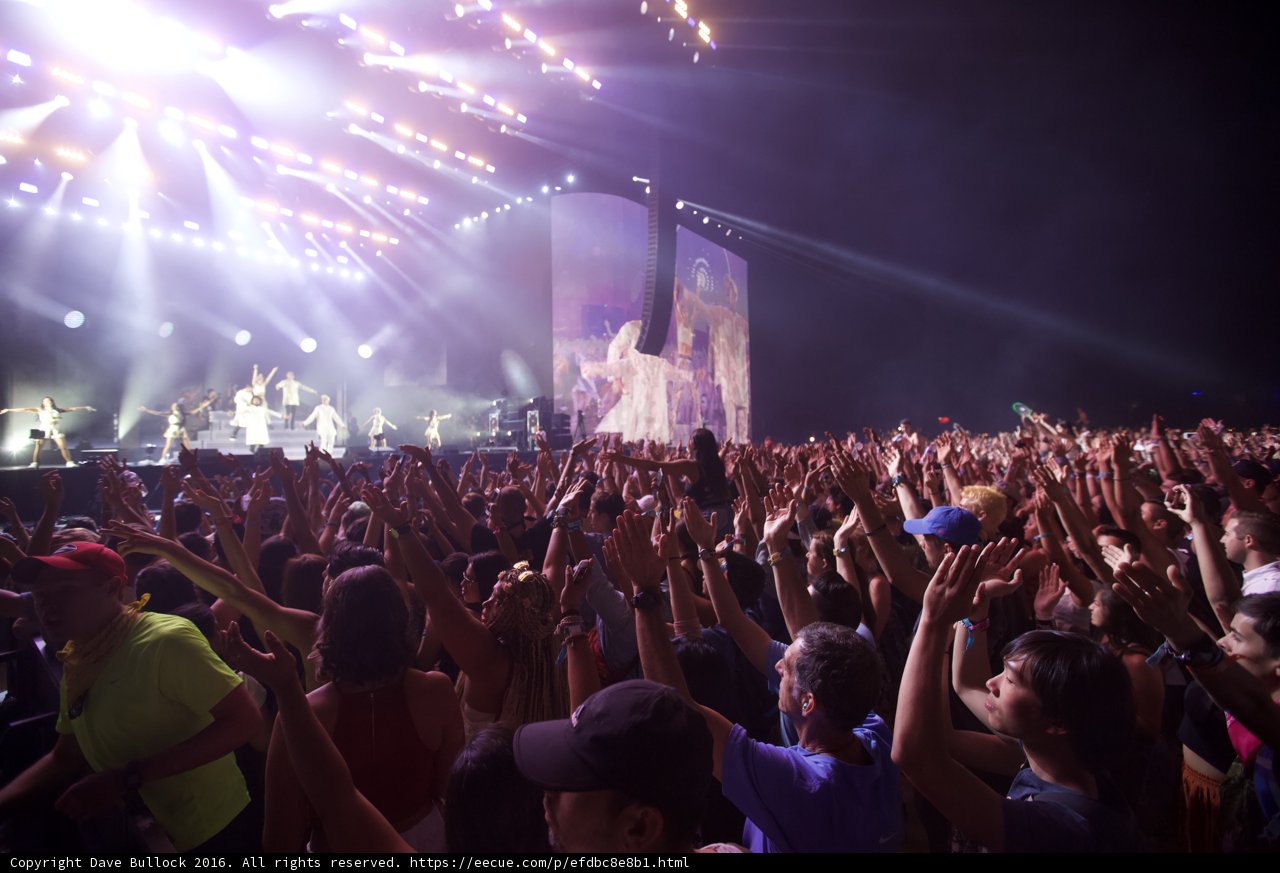 Crowd Goes Wild at Coachella Rock Concert