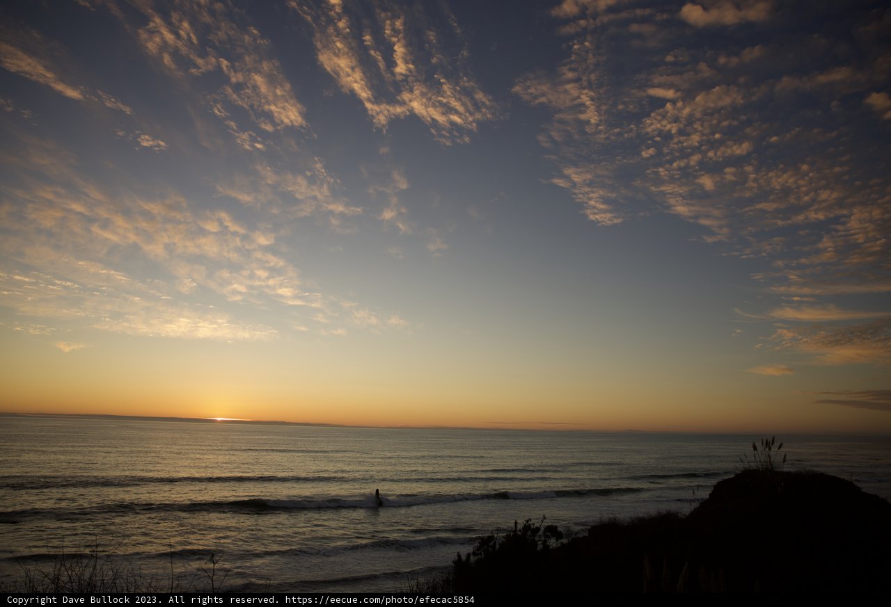 The Sun-kissed Surf at Halfmoon Bay