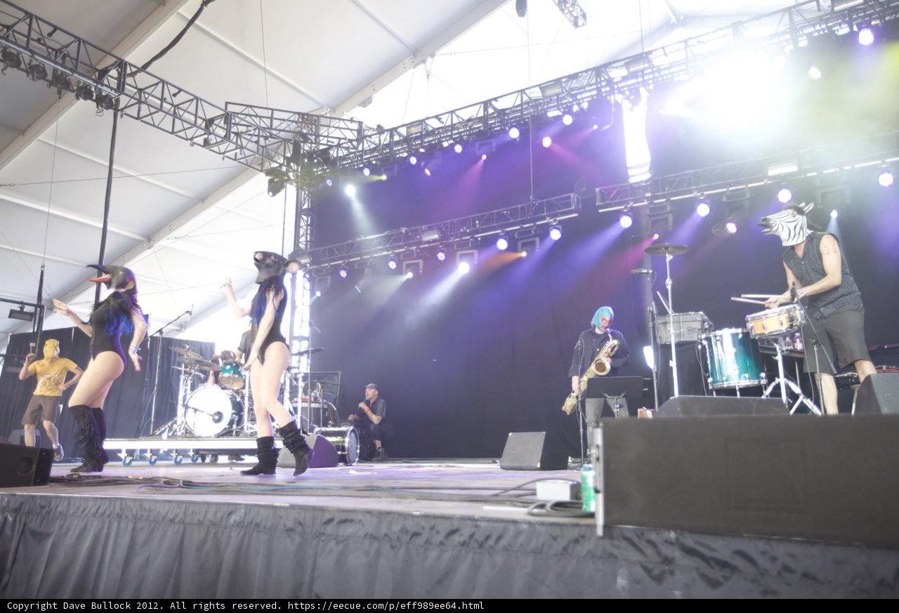 Group Performance on Stage at Coachella 2012