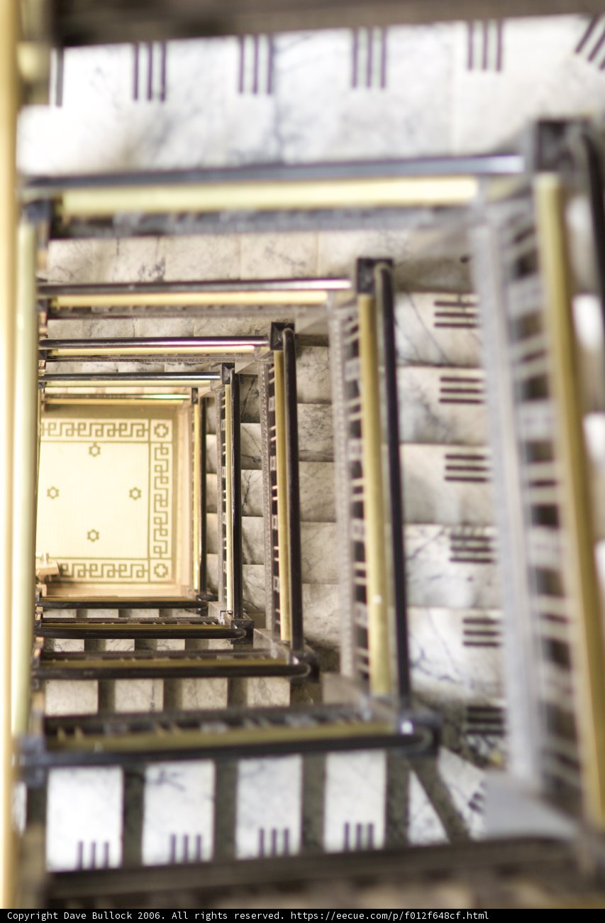 Industrial Staircase with Handrail