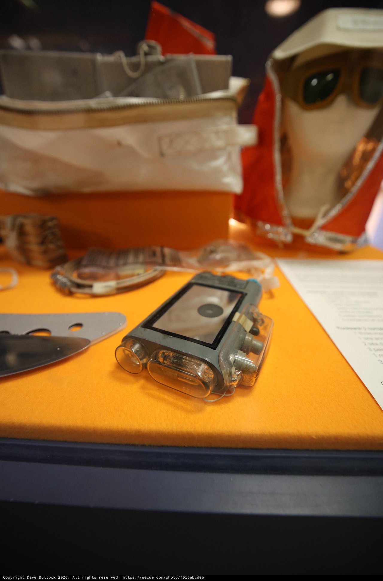 Vintage Spy Camera Display on USS Hornet Museum