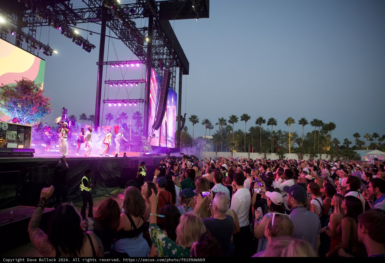 Palm Trees and Beats: Coachella 2024 Under the Dusky Sky