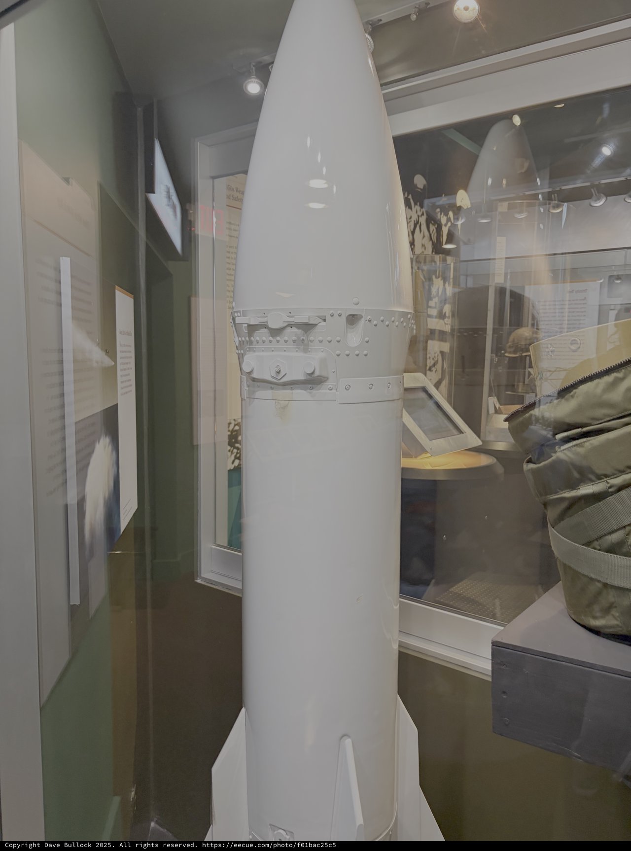 White Rocket Display in Military Museum