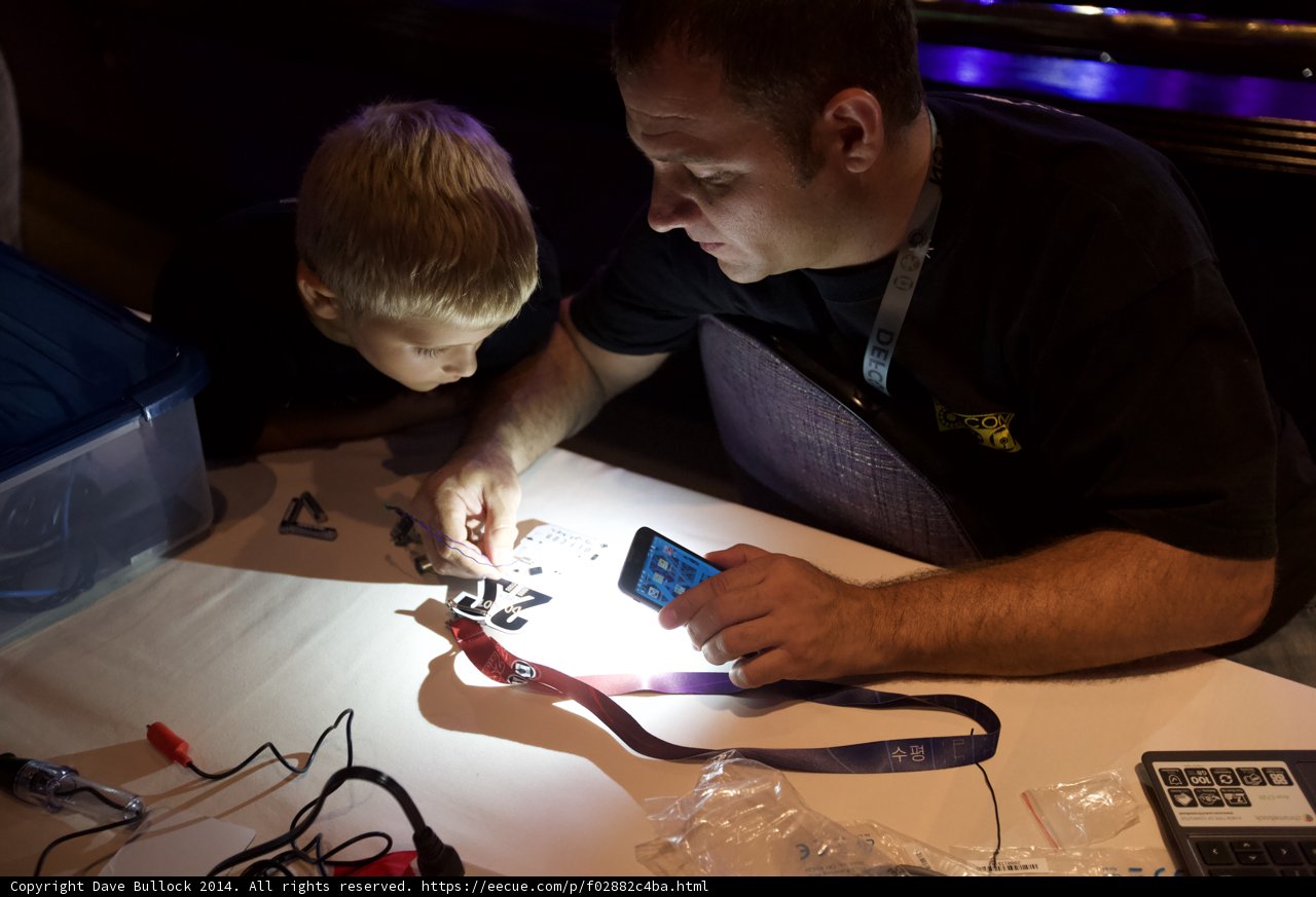 Father and Son Team Working on a Furniture Project