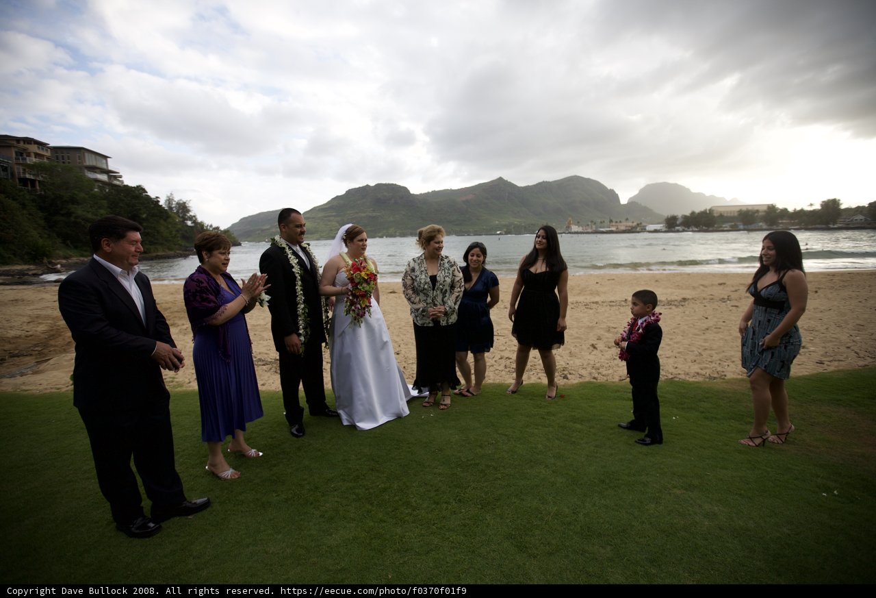 Mountainous Beach Wedding