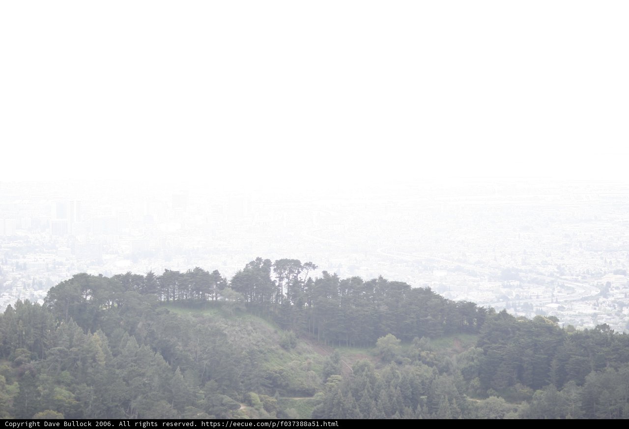 Overlooking the Smoggy City