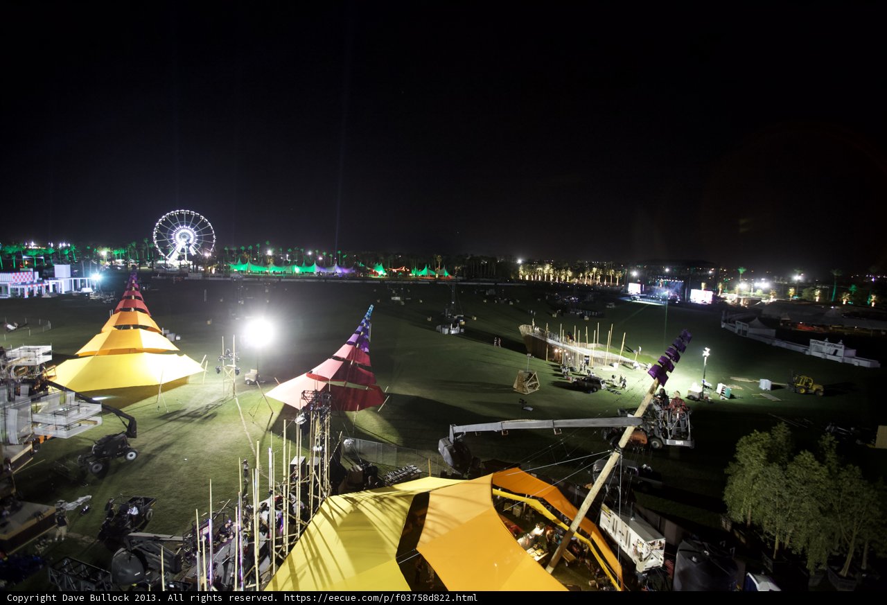 Nighttime Fun at Coachella Festival