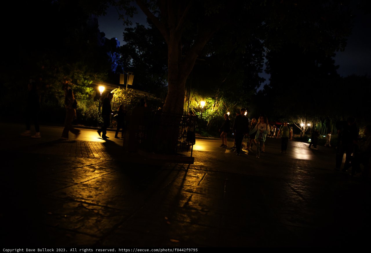 Enchanting Nighttime Stroll through Disneyland