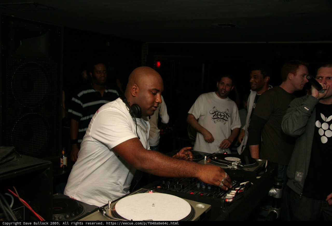 DJ Chris L and friends at a party