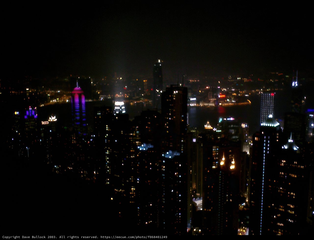 Nighttime Splendor of Hong Kong's Cityscape
