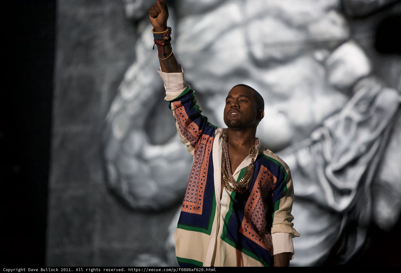 Kanye West Takes the Stage at the 2012 Grammy Awards