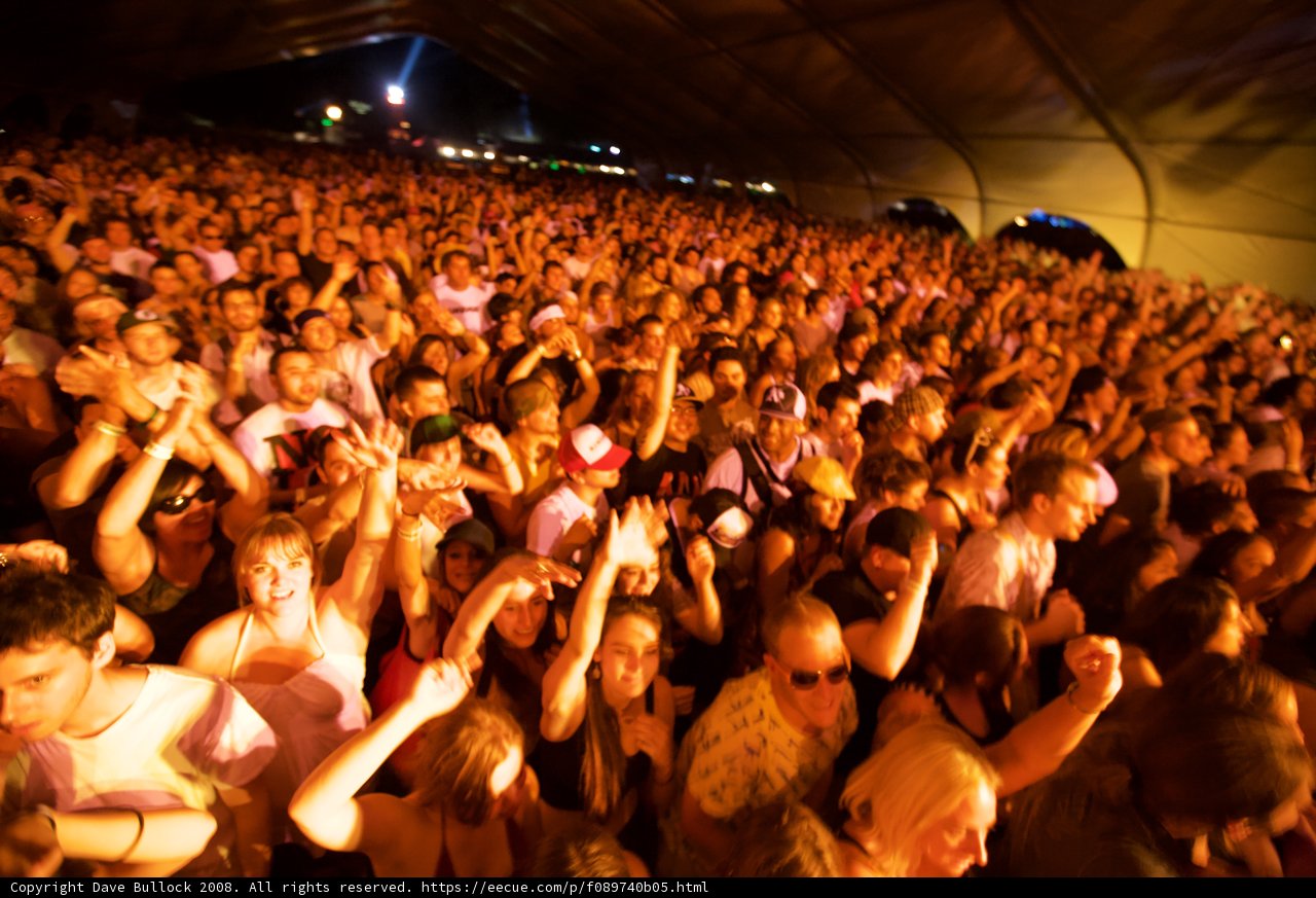 Jam-packed crowd at Coachella concert