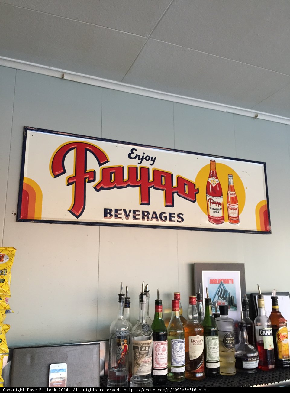 Enjoy Pappy Beverages Sign