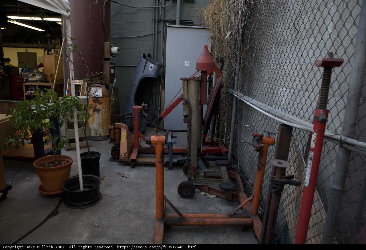 Tools and Potted Plants in the Yard