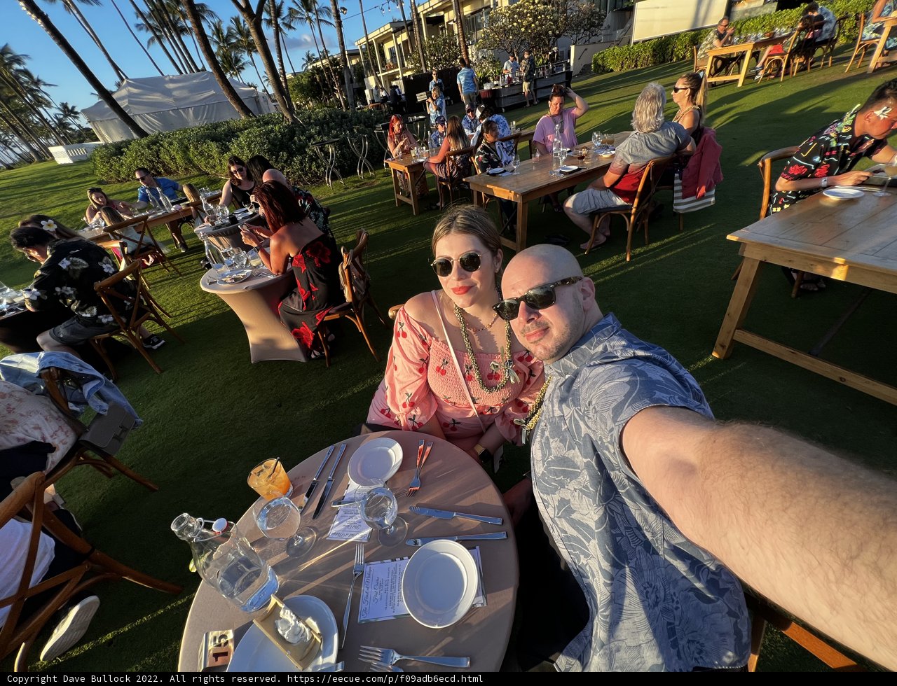 Selfie Time by the Maui Dining Table