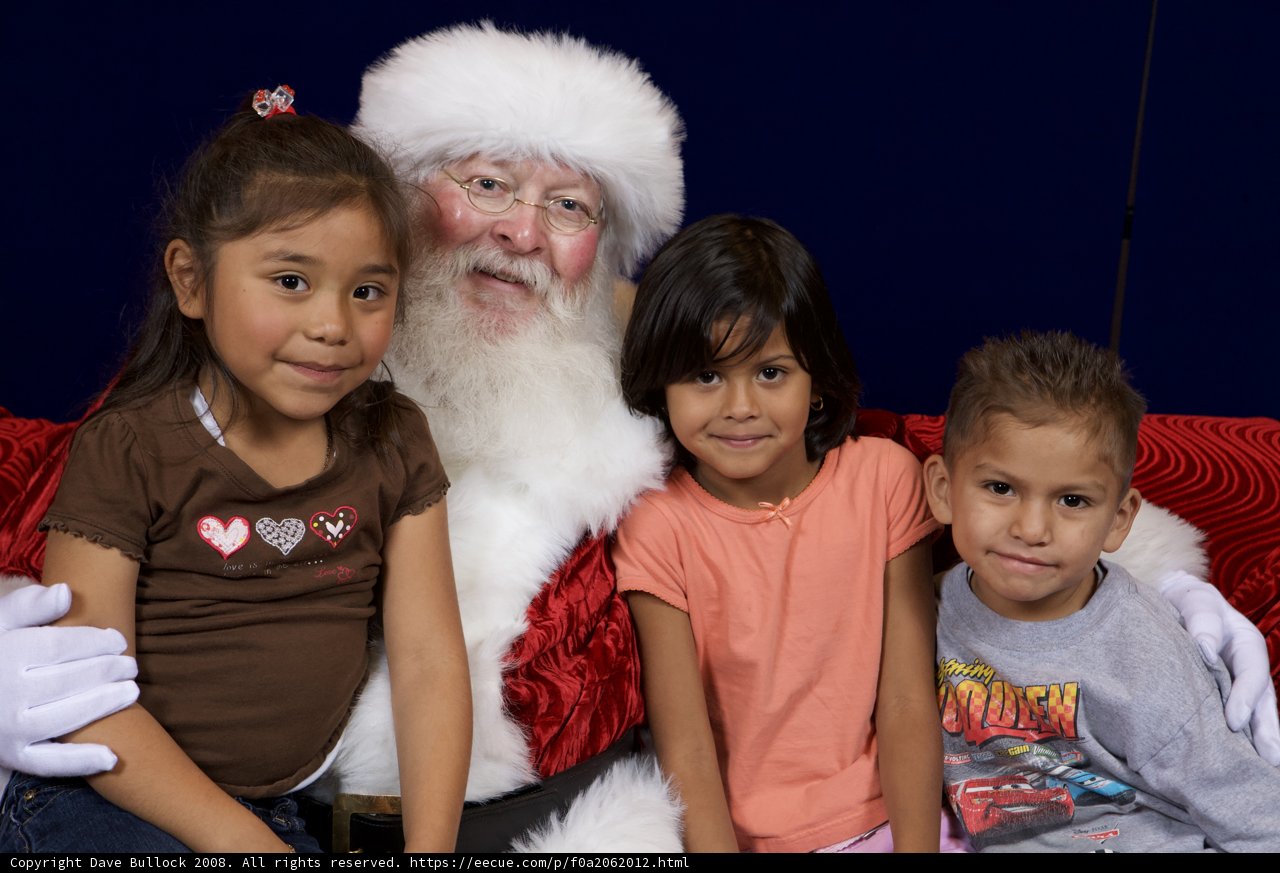 Santa Claus Brings Festive Cheer to Children