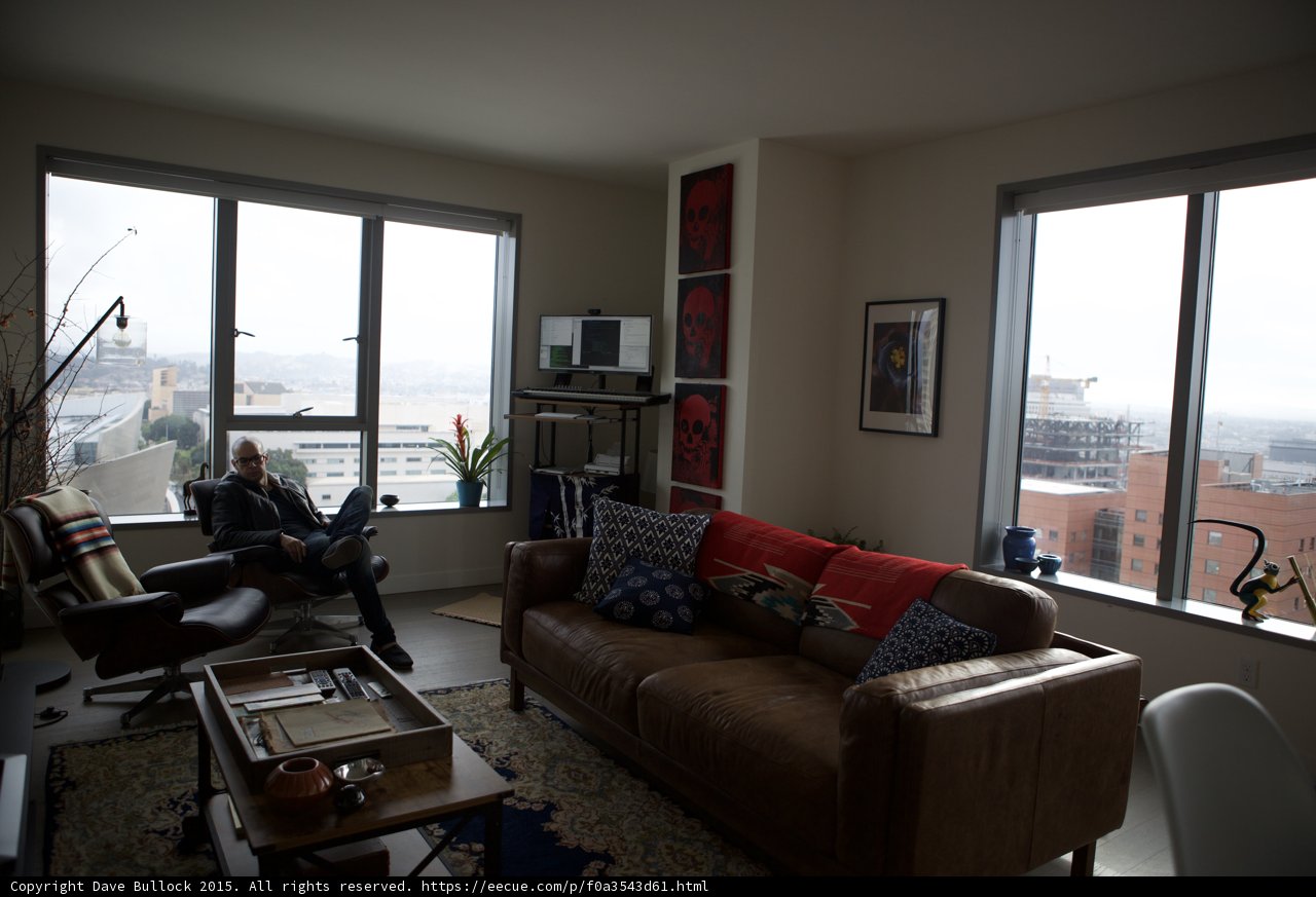 Relaxing in the DTLA Loft