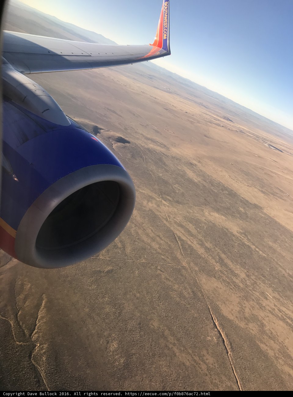 Flying across the Southwest