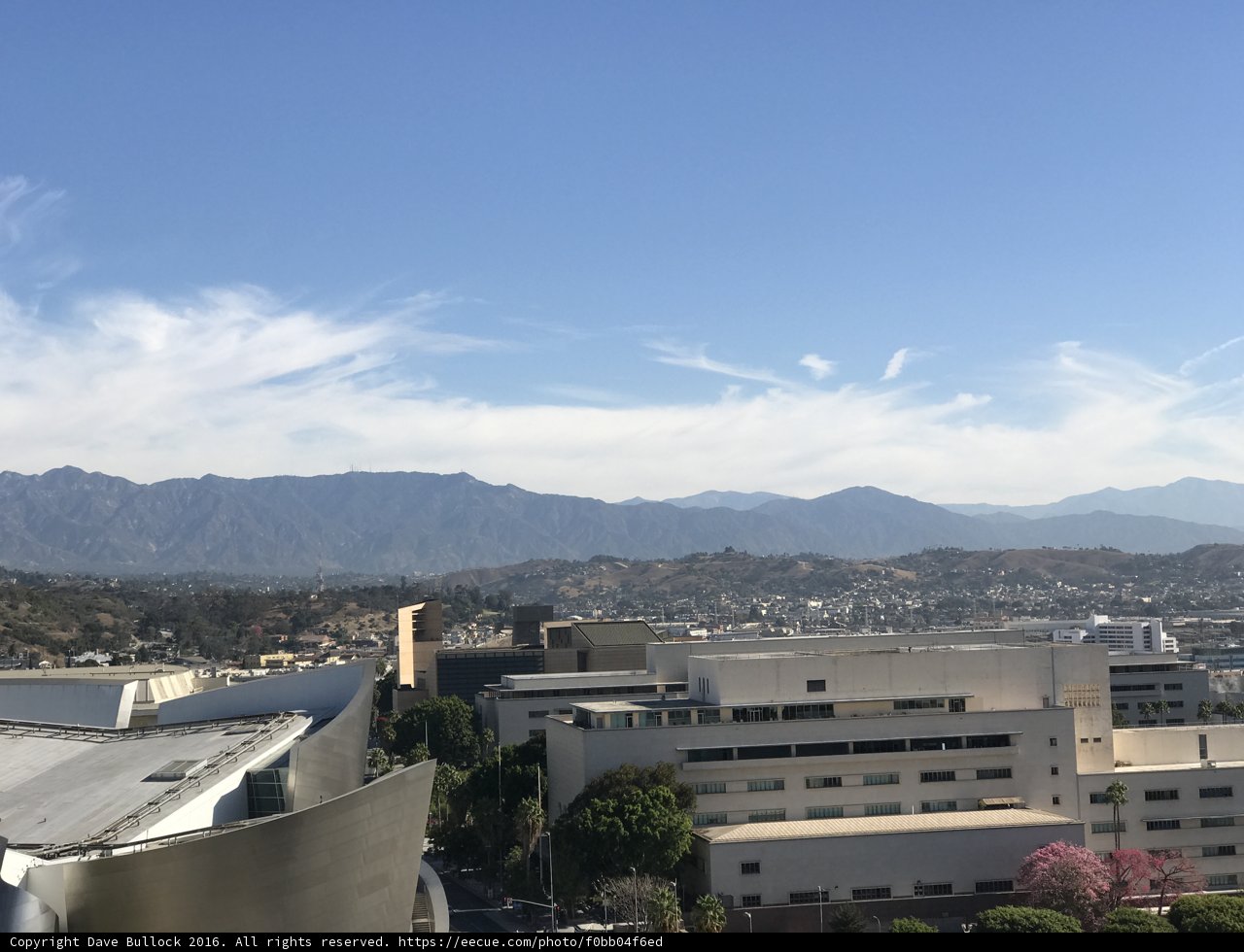 Overlooking the Hollywood Hills