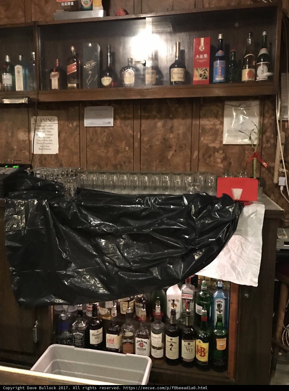 Strange sight in a pub