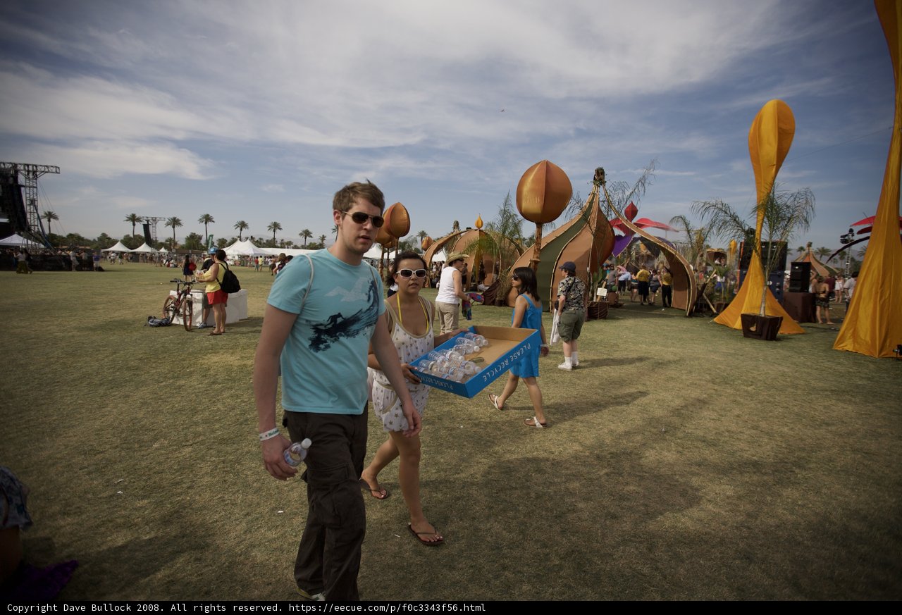 Camping in the Cloudy Coachella Fields