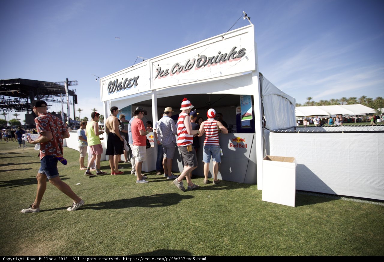 Gathering Around the Food Stand