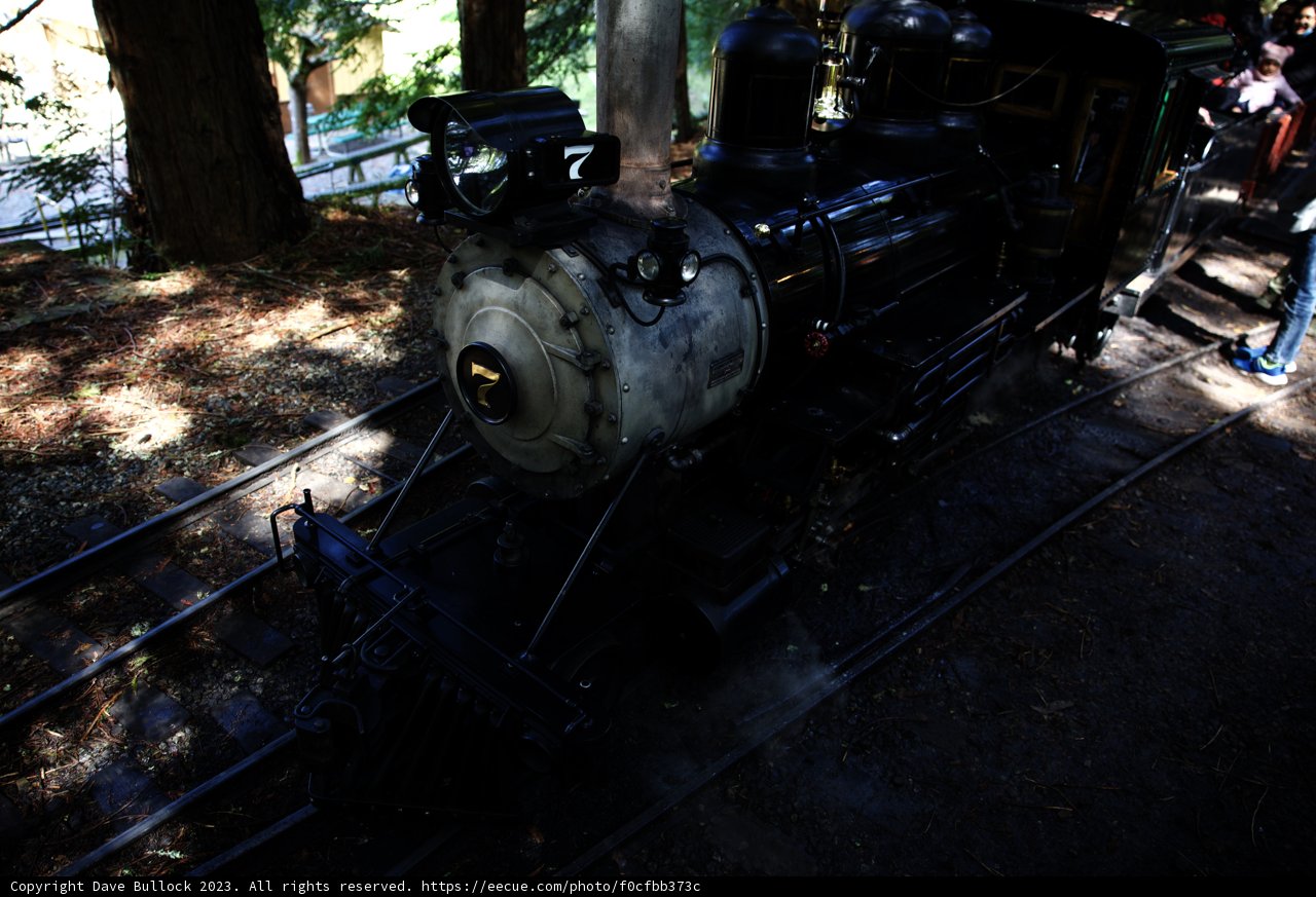 Vintage Black Steam Locomotive at Heritage Railway Station