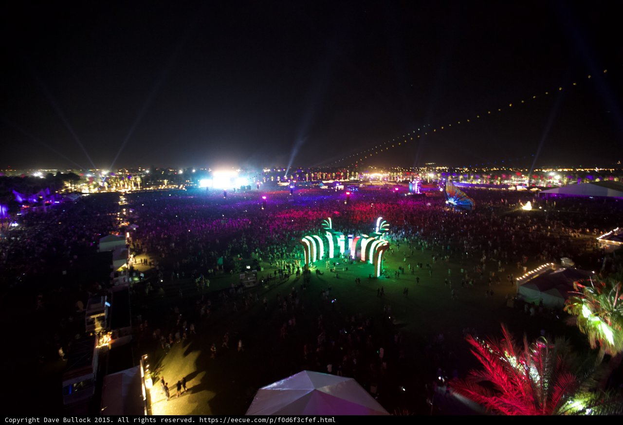 Illuminating Coachella Crowd