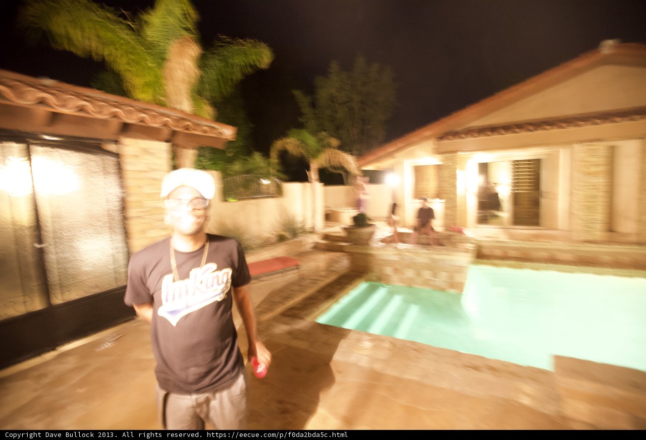 Night Swim at a Glamorous Resort