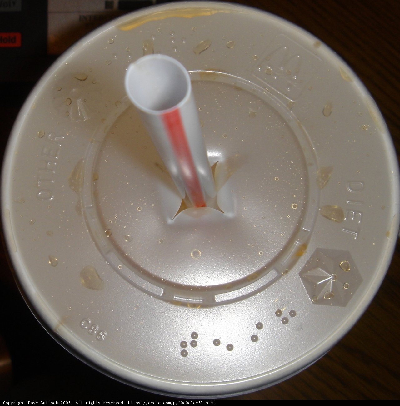 Plastic Cup with Straw