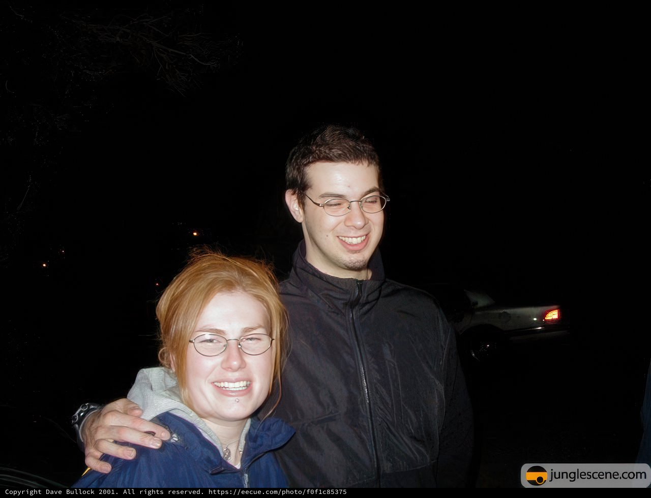 Nighttime Portrait of Mel and Dave B