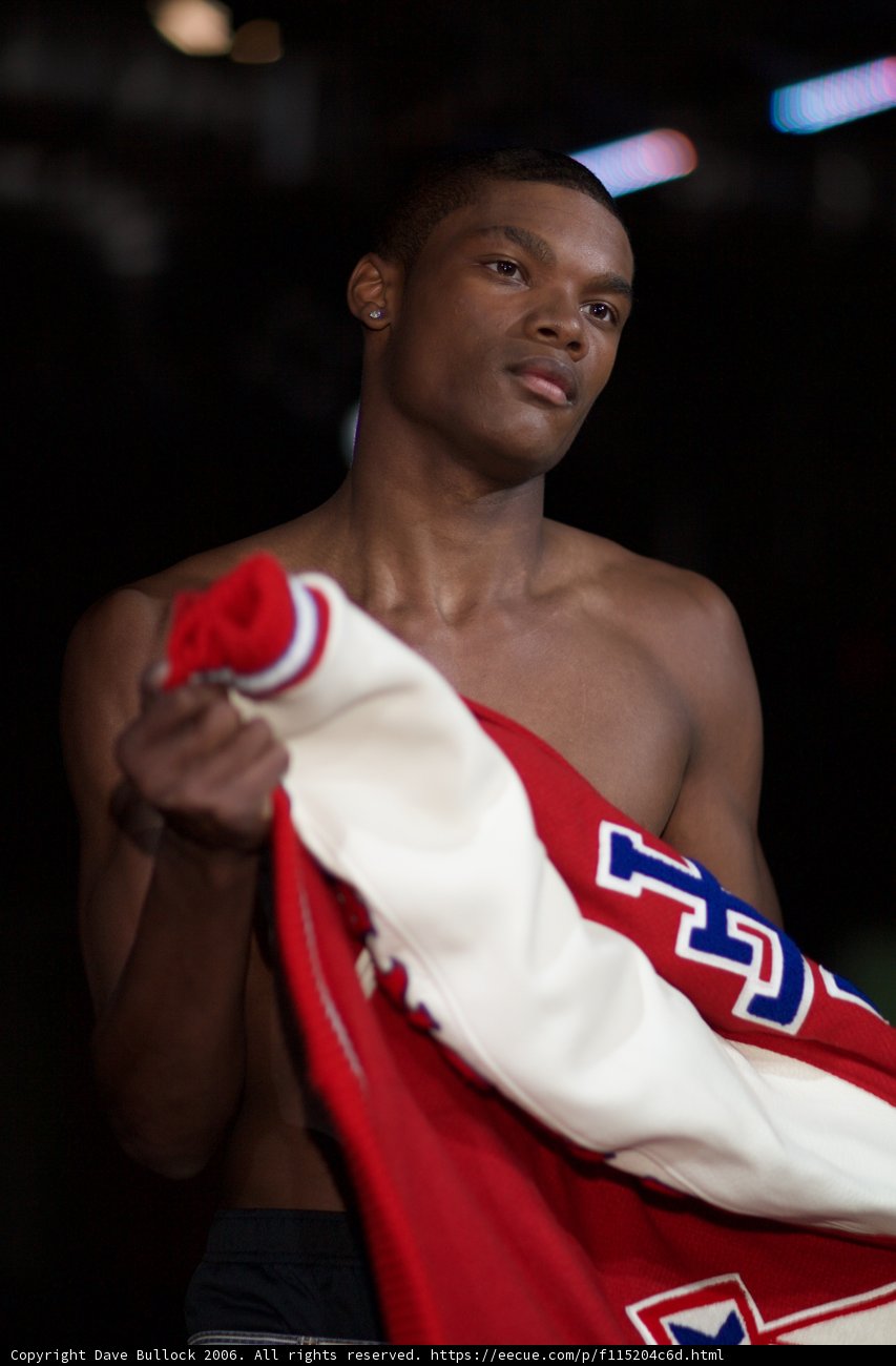 The Shirtless Man and his Red and White Jacket