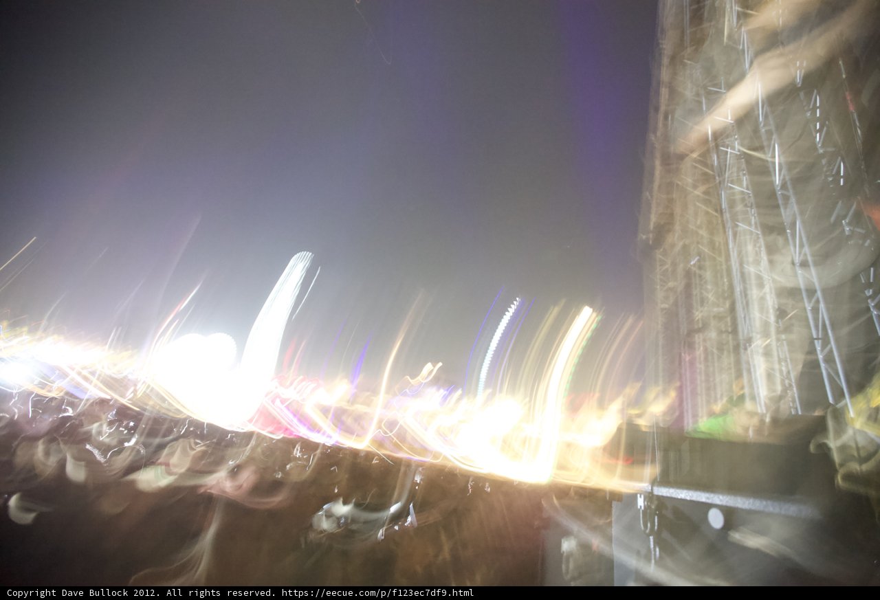Blurred Lights of the Coachella Crowd