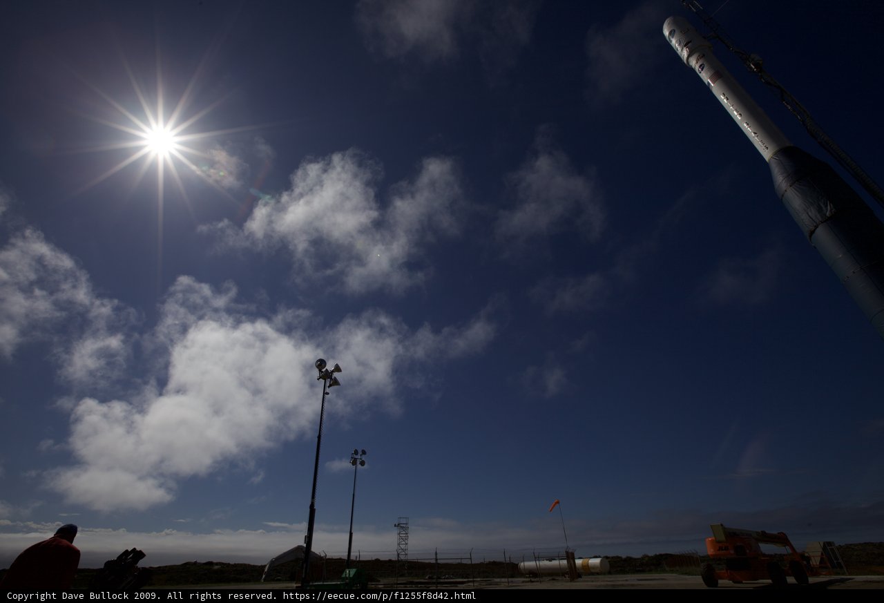 Sun Shines Brightly Over Launch Pad