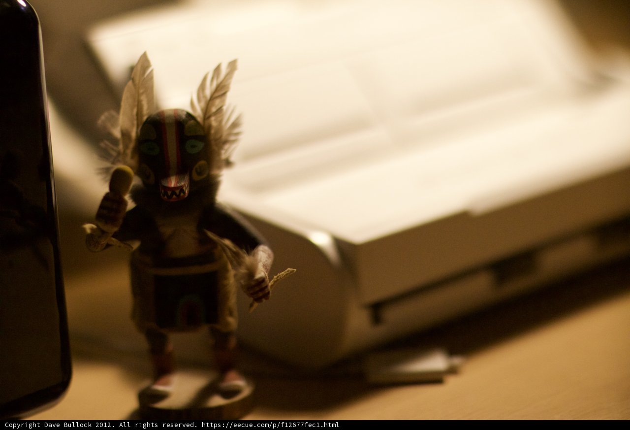Native American Figurine and Printer