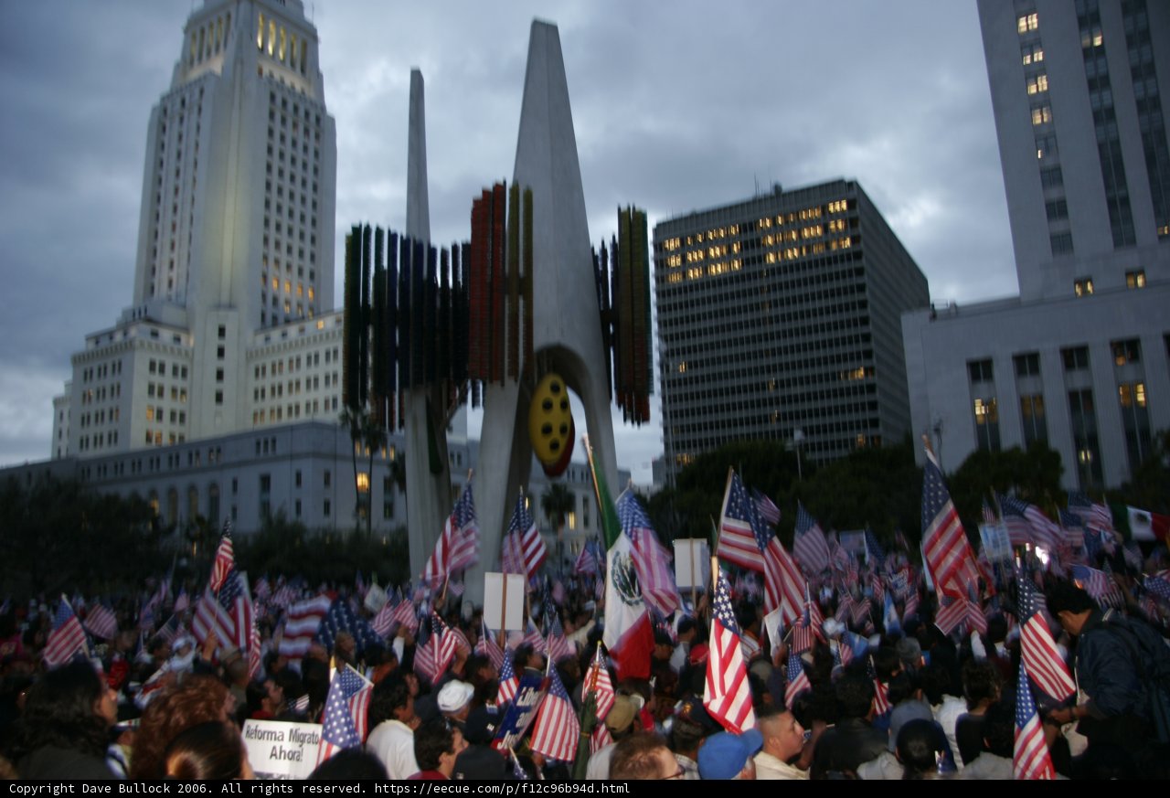Patriotic Crowd in Metropolis