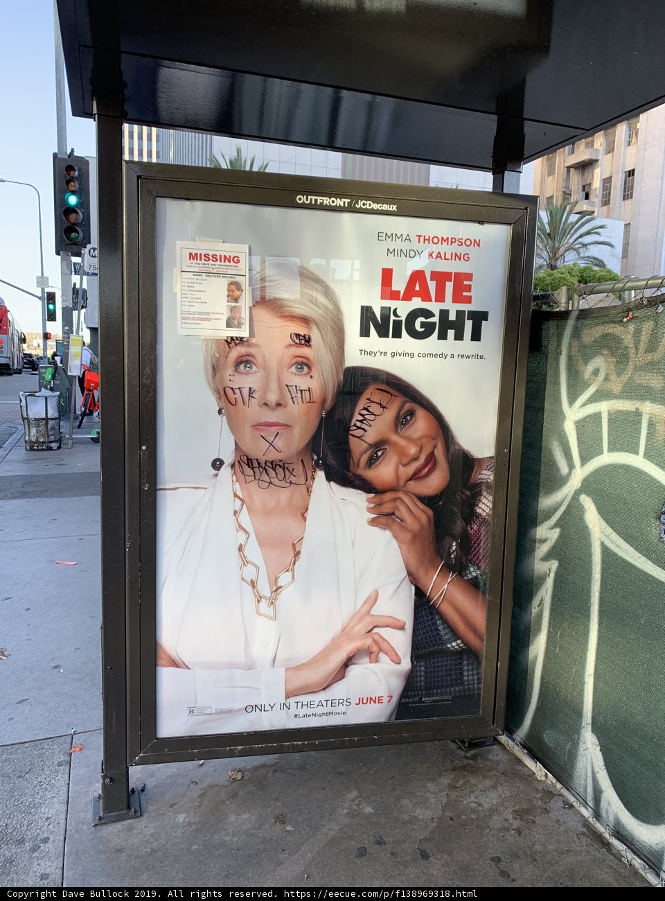 Late Night Bus Stop Advertisement