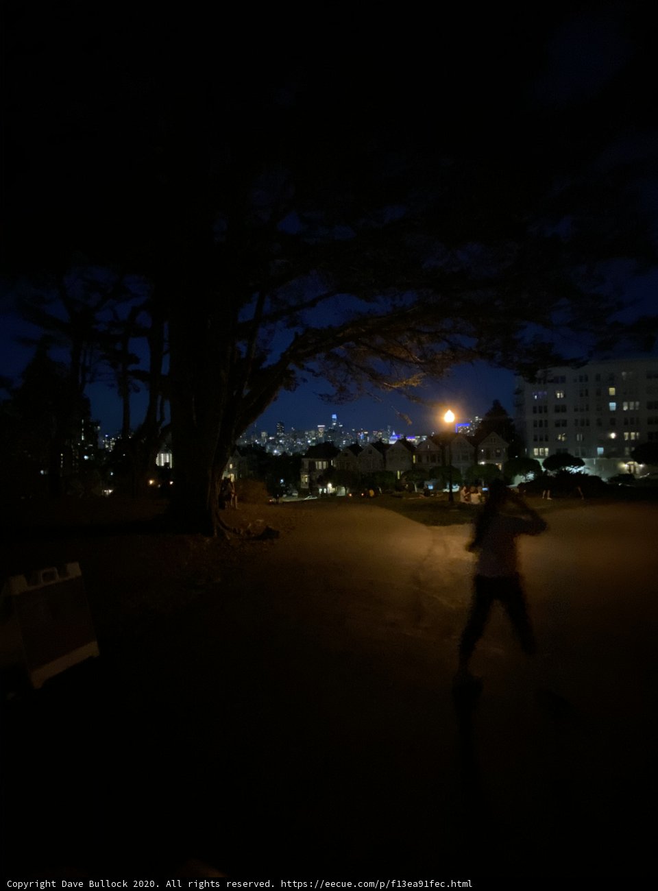 Moonlit Walk through the City