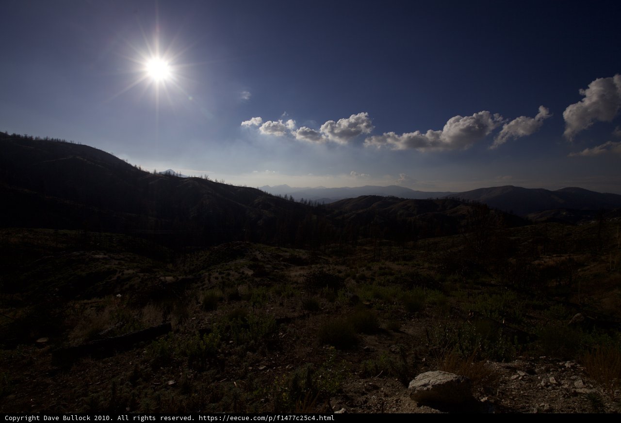 Majestic View of the Sunlit Angeles Crest Mountains